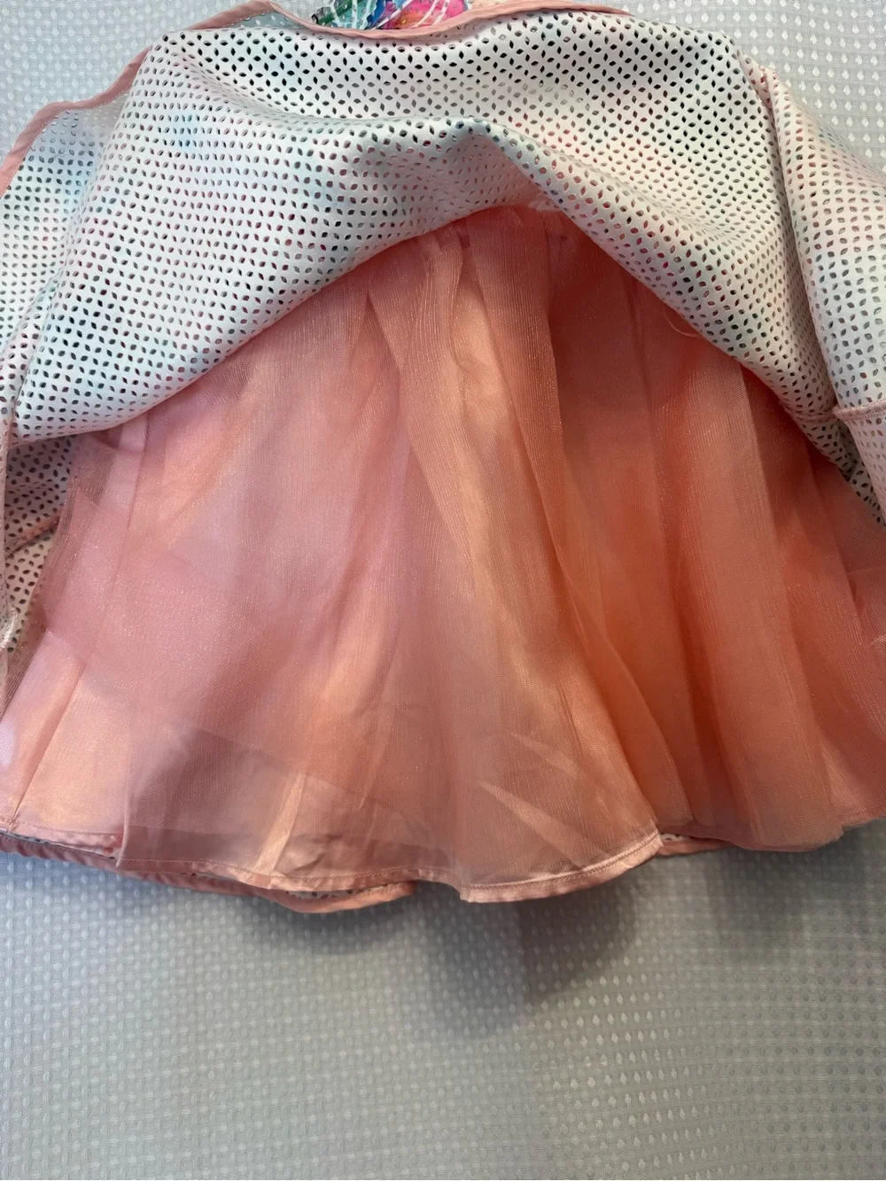 Sean John Pink Floral Mesh Skirt